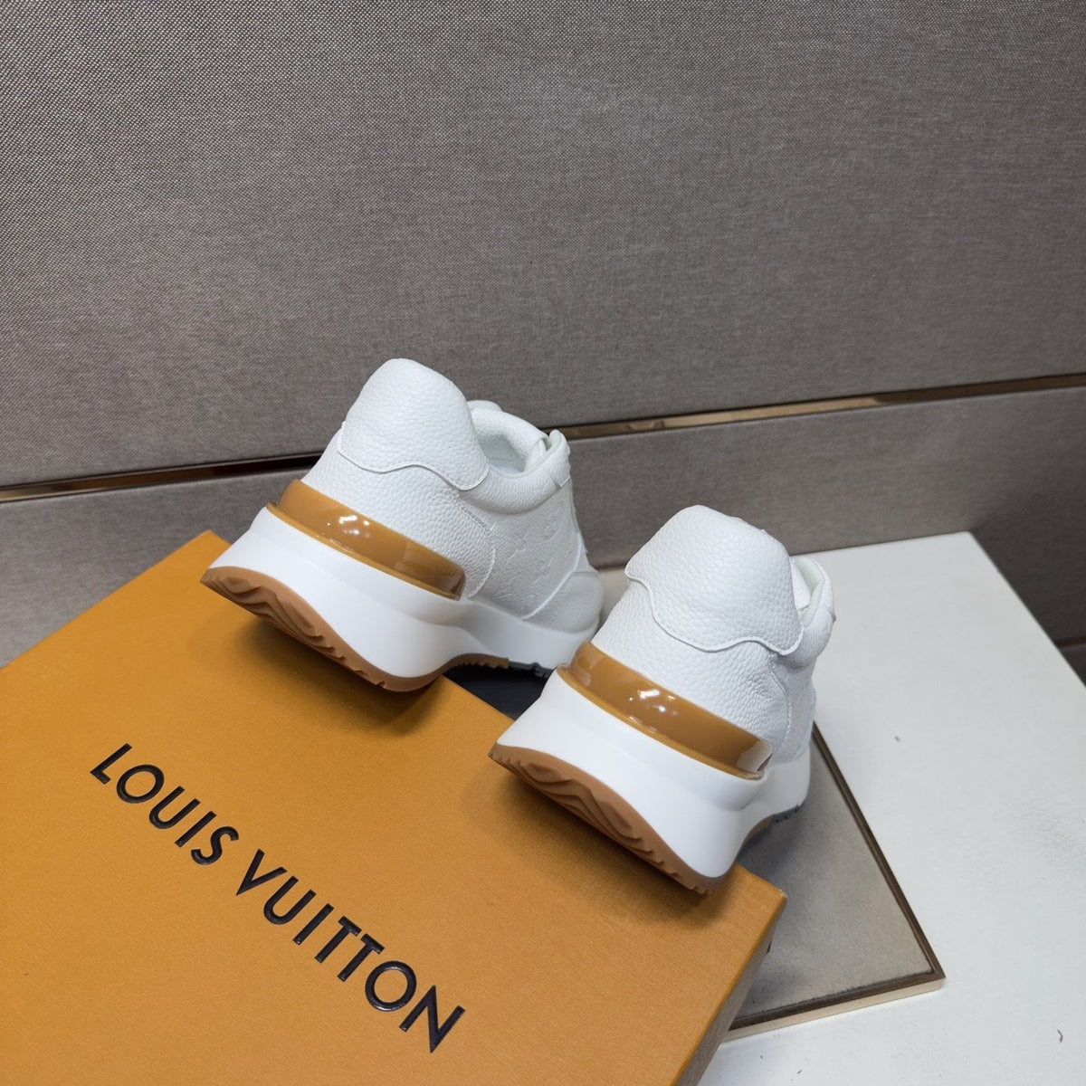 Louis Vuitton Textured Low-Top Sneakers — back