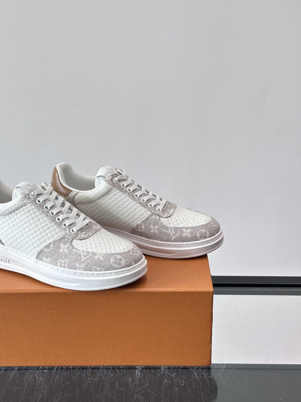 Louis Vuitton Monogram Panel Low-Top Sneakers — back
