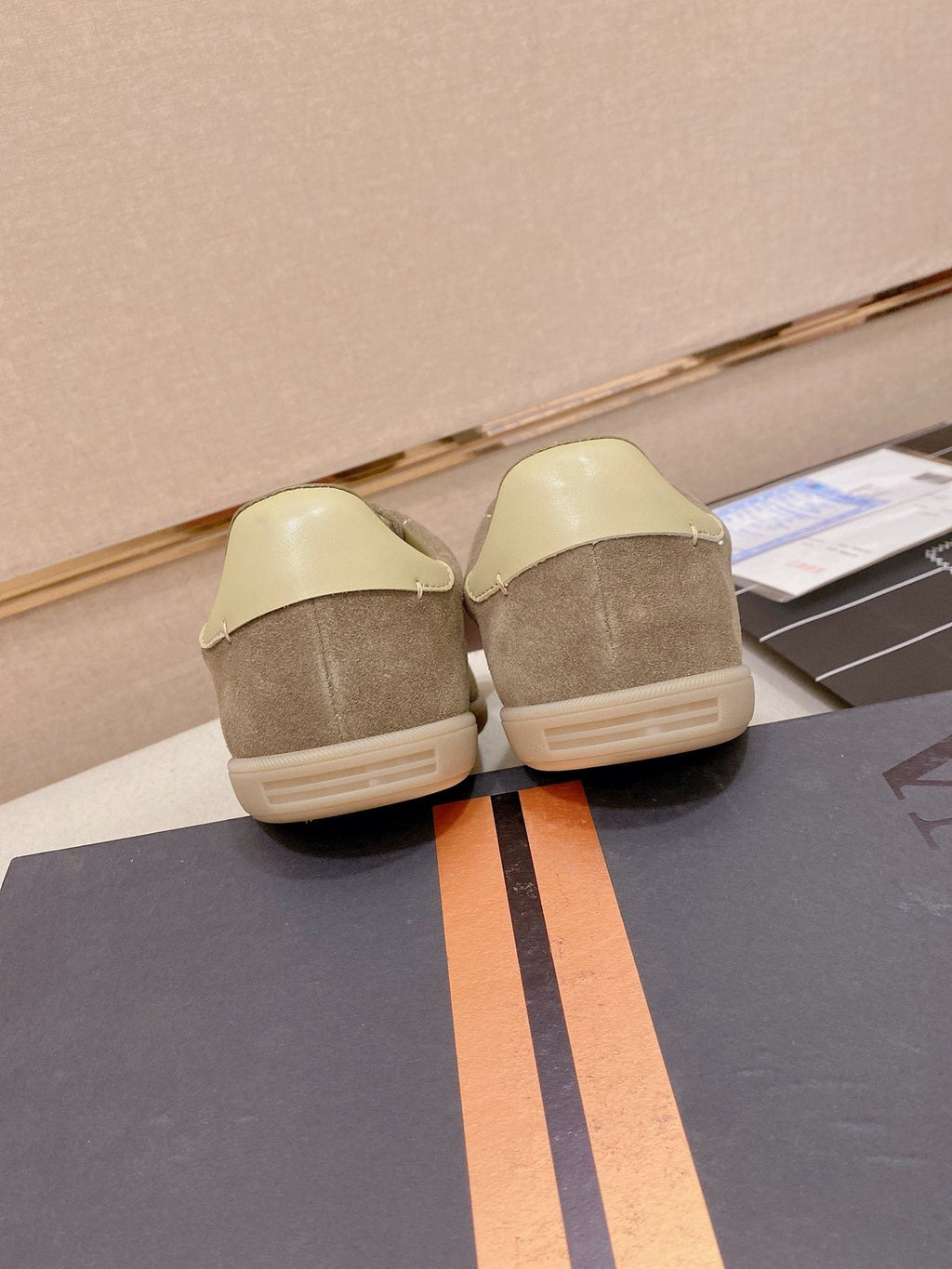 ZEGNA Suede Low-Top Sneakers — back