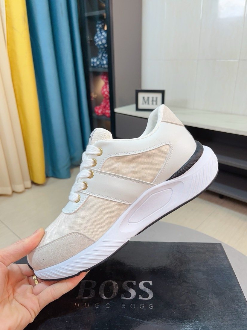 BOSS Low-Top Lace-Up Sneakers — side