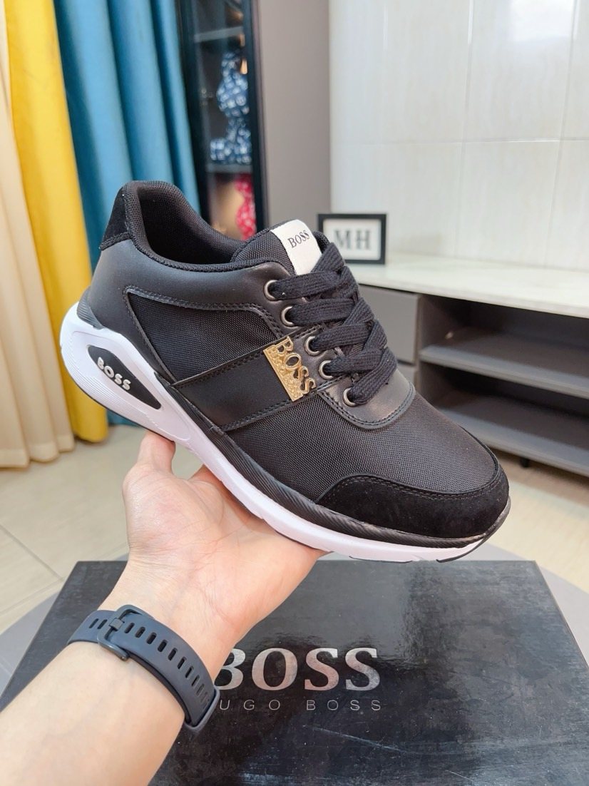 BOSS Low-Top Lace-Up Sneakers — front
