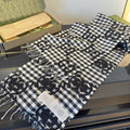 Gucci Check Fringed Scarf — hero