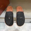 Backless Loafer Mules with Metal Ornament — hero