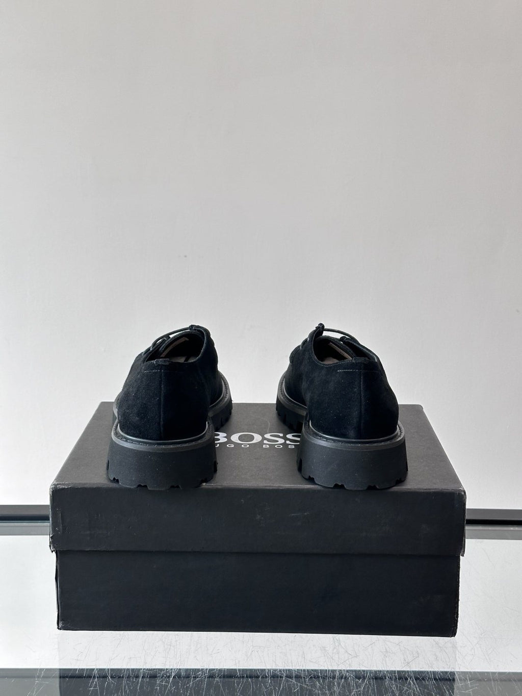 BOSS Suede Lug Sole Derby Shoes — back