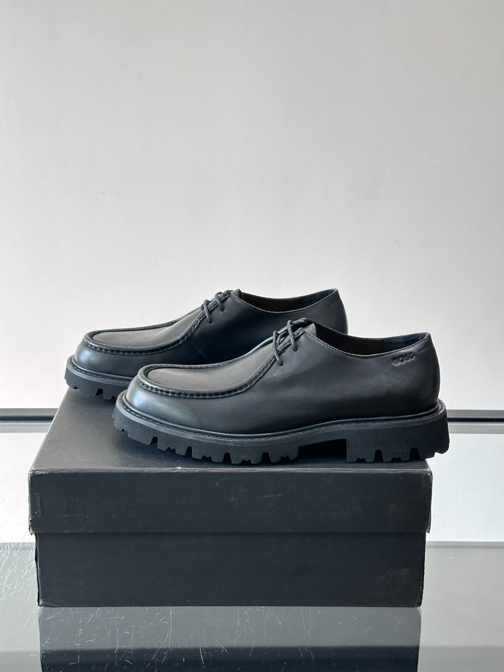 BOSS Suede Lug Sole Derby Shoes — side