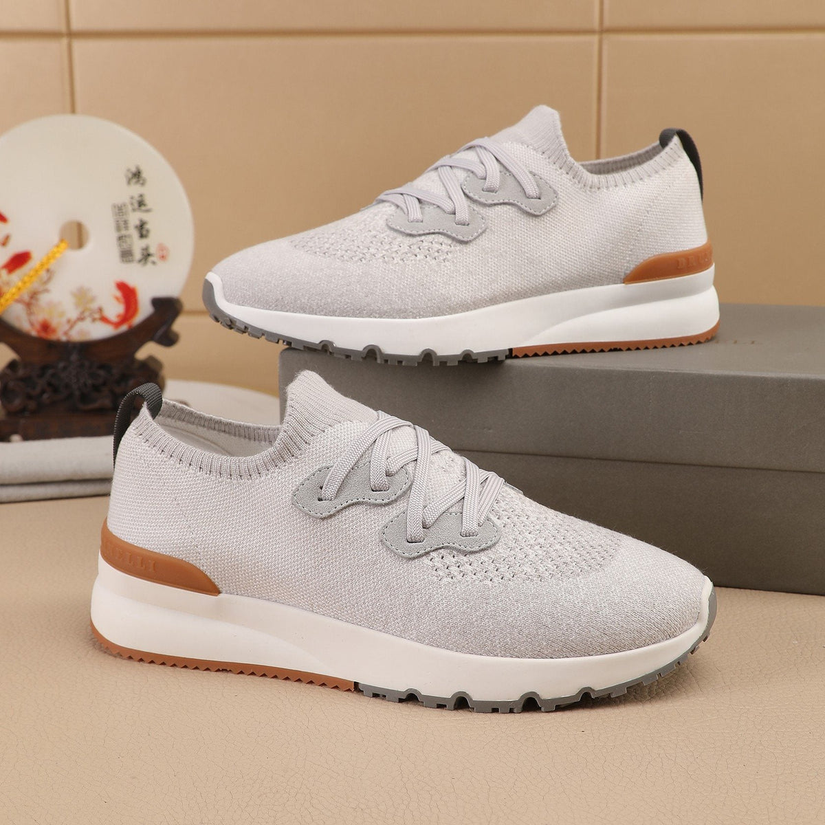 Brunello Cucinelli Knit Sneakers — side