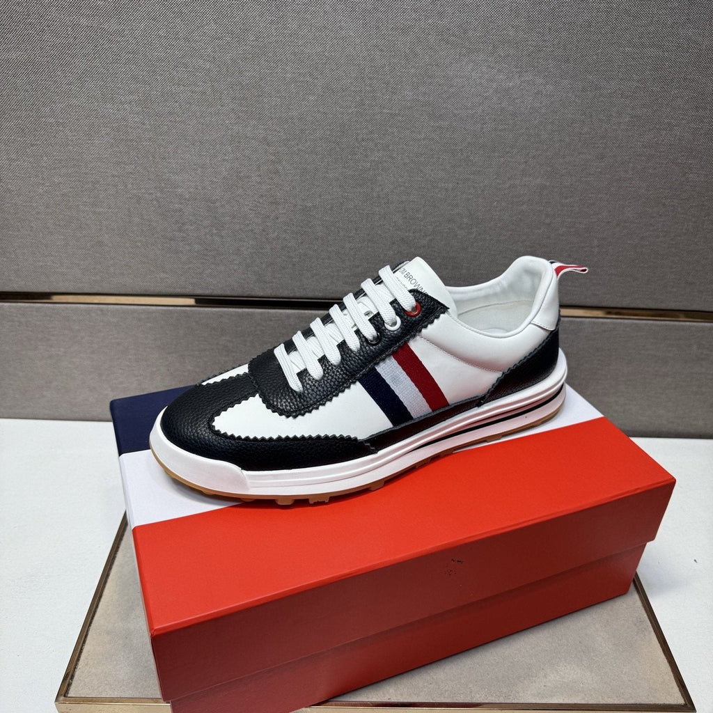 Thom Browne Stripe Low-Top Sneakers — front