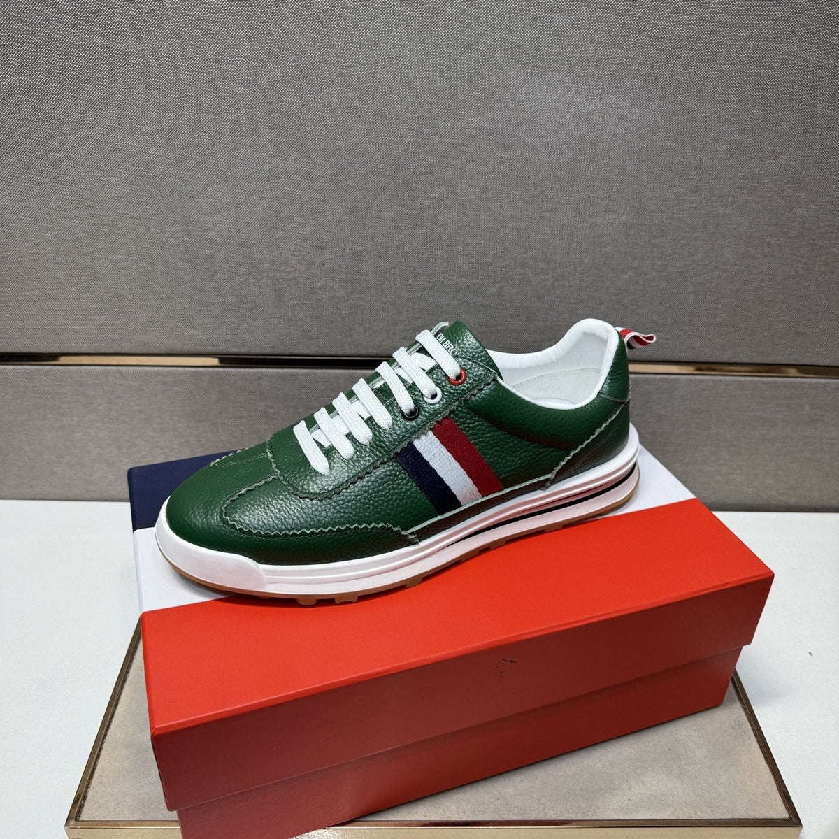 Thom Browne Stripe Low-Top Sneakers — side