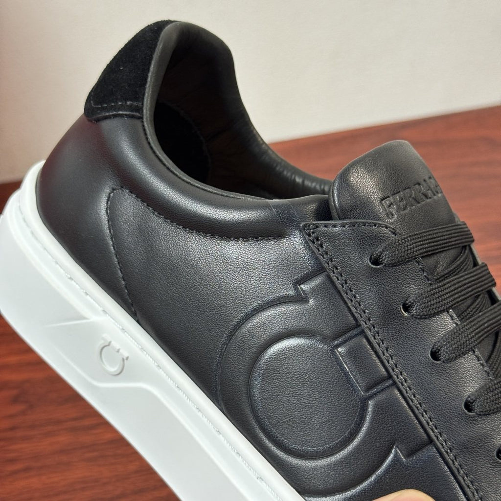 Ferragamo Gancini Low-Top Sneakers — detail