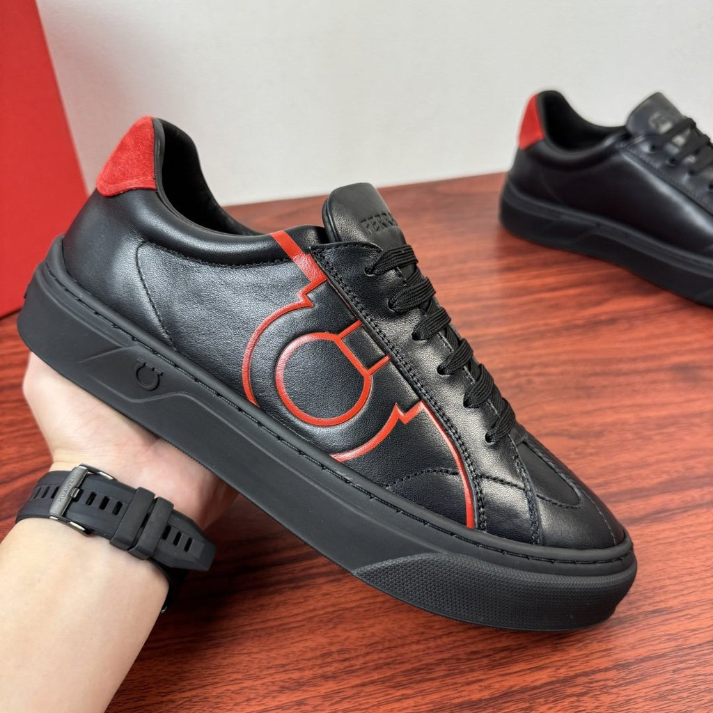 Ferragamo Gancini Low-Top Sneakers — detail