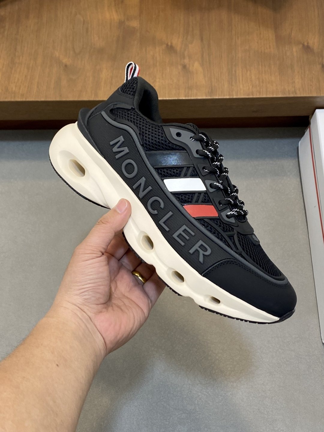 Moncler Mesh Panel Sneakers — model