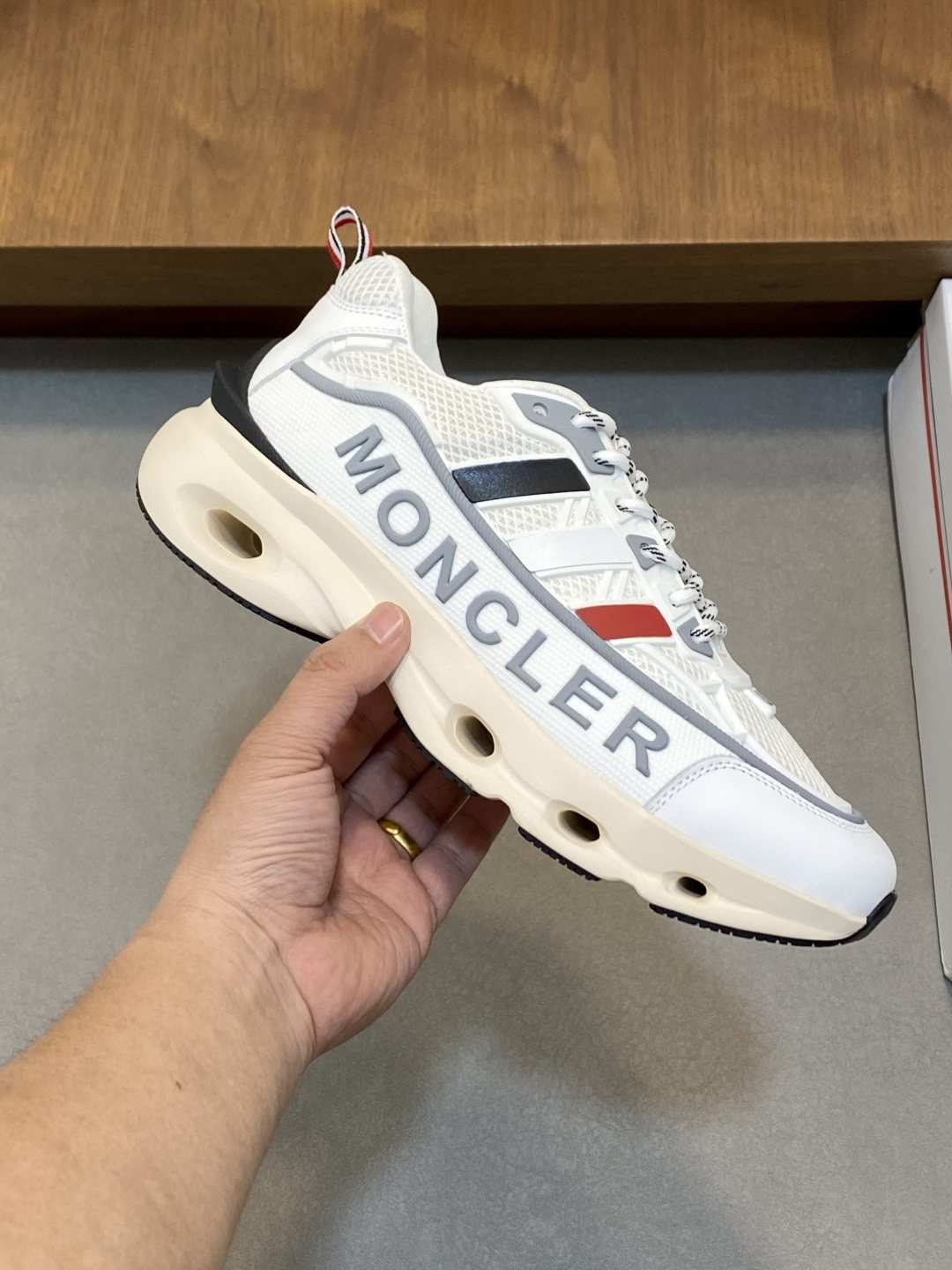 Moncler Mesh Panel Sneakers — model