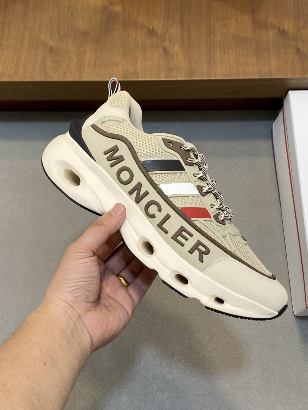 Moncler Mesh Panel Sneakers — model