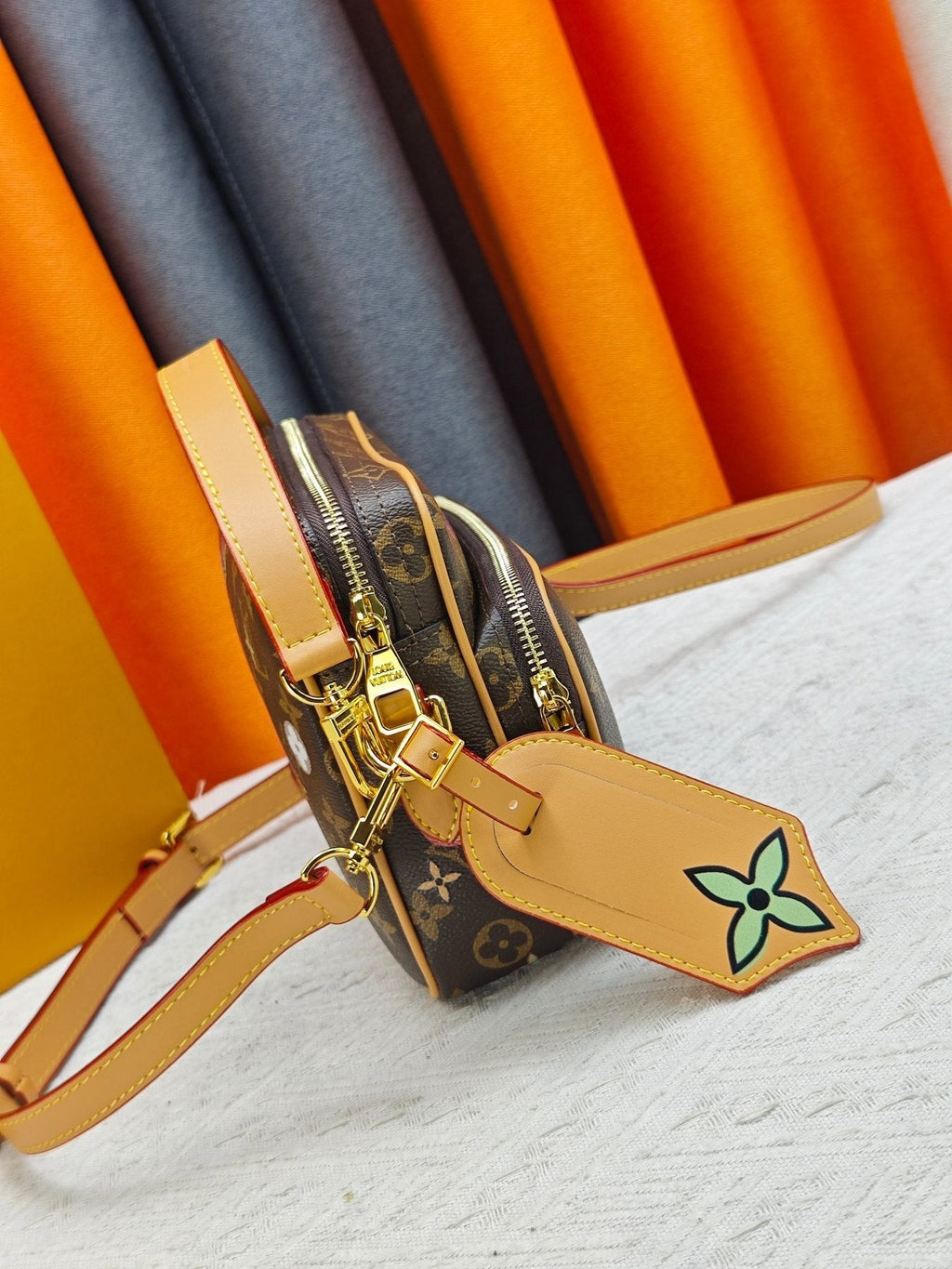 Louis Vuitton Monogram Floral Shoulder Bag — side
