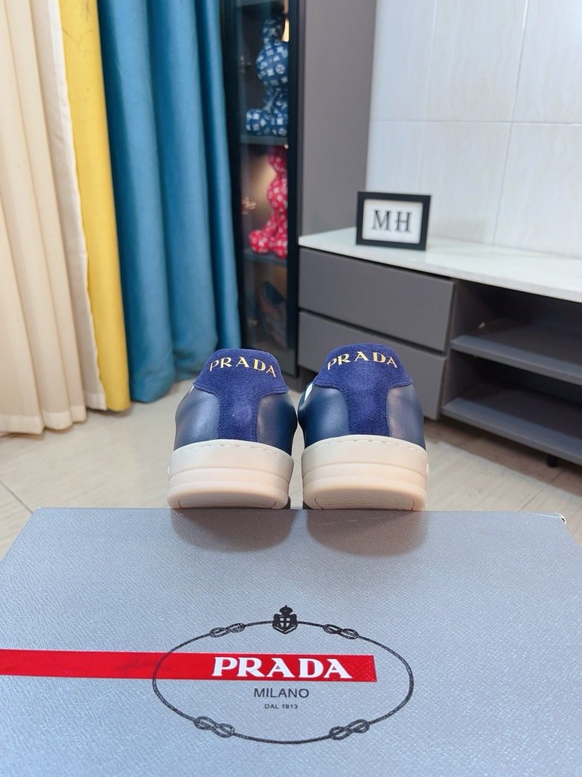 Prada Contrast Panel Sneakers — back