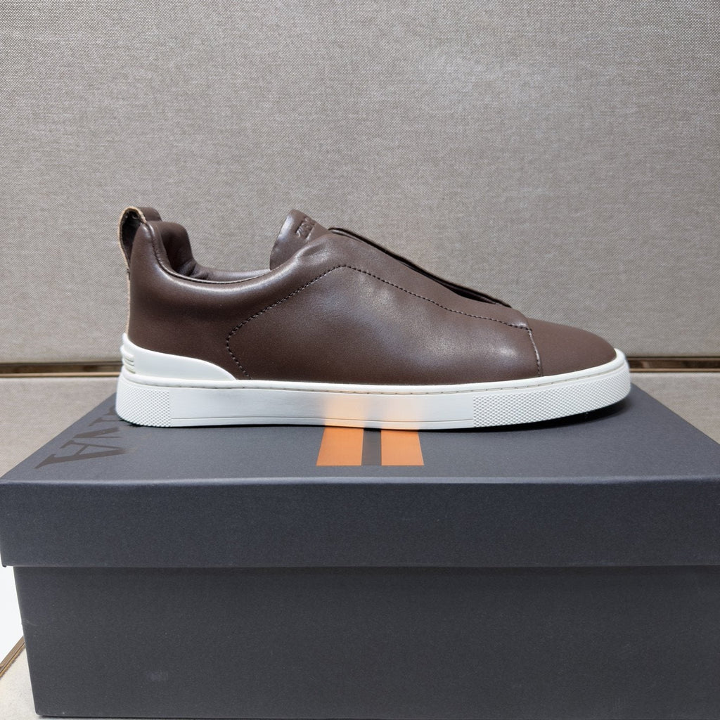 Zegna Low-Top Slip-On Sneakers — side