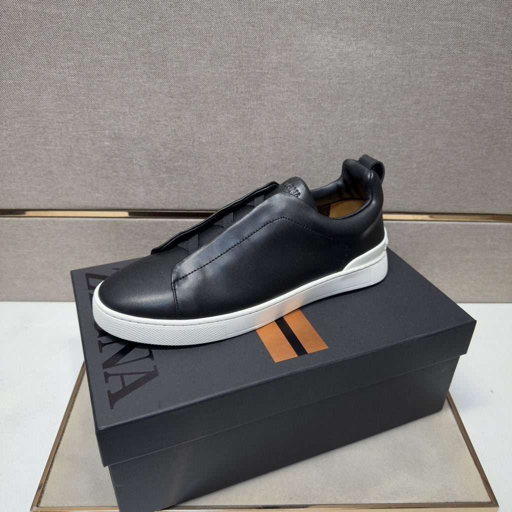 Zegna Low-Top Slip-On Sneakers — front