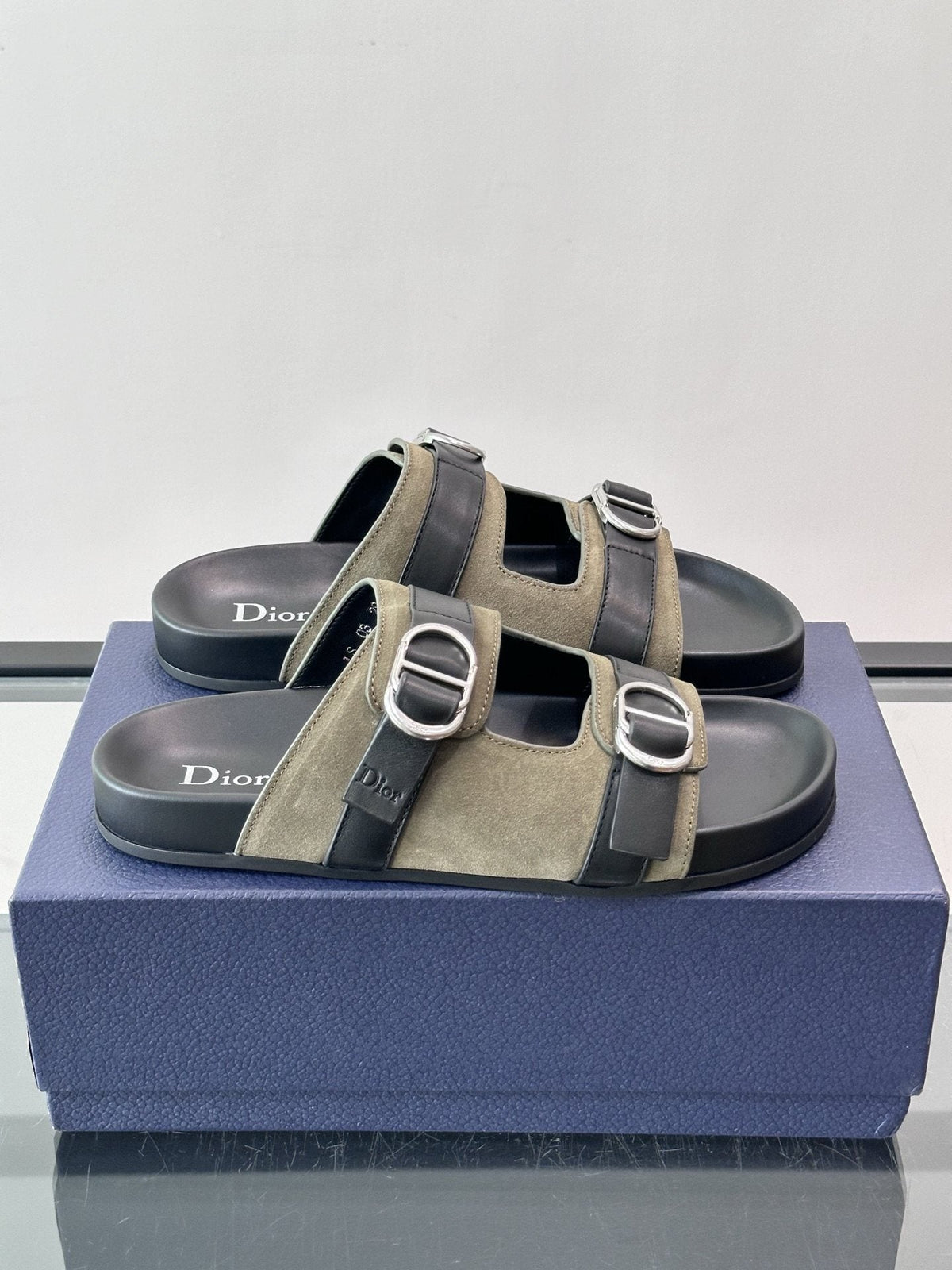 Dior Two-Strap Buckle Sandals — hero