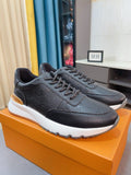 Louis Vuitton Dark Brown Low-Top Sneakers — front