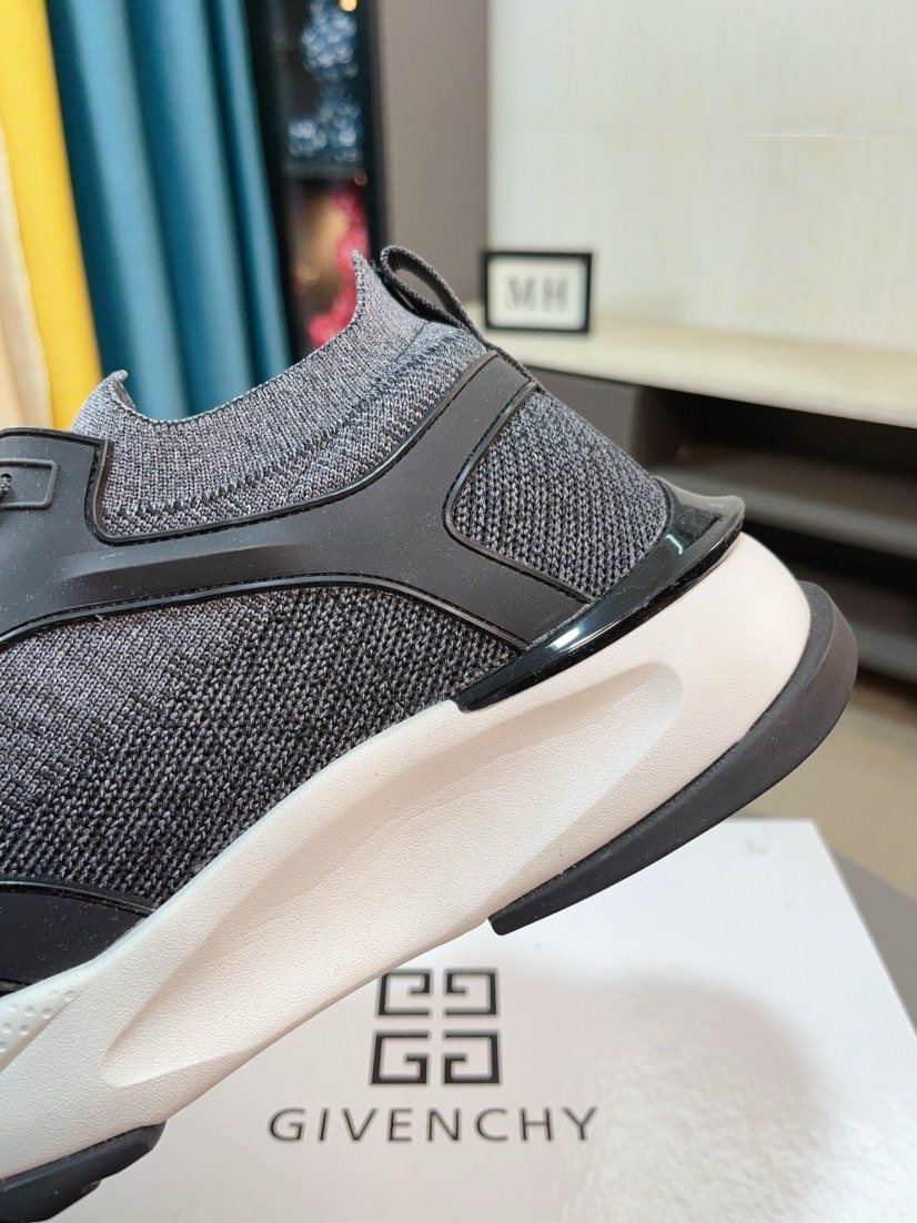 Givenchy Paneled Lace-Up Sneakers — detail