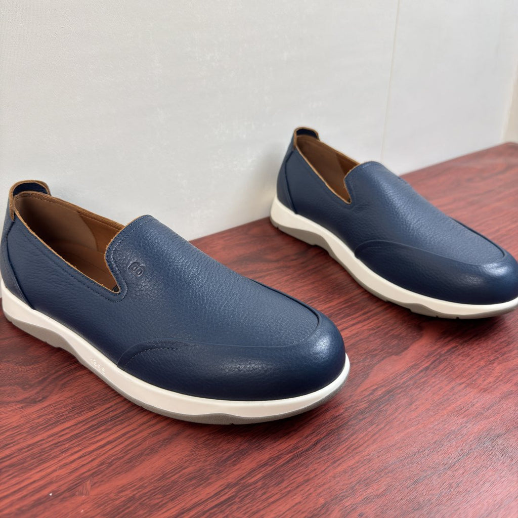 Berluti Pebbled Leather Slip-On Loafers — front