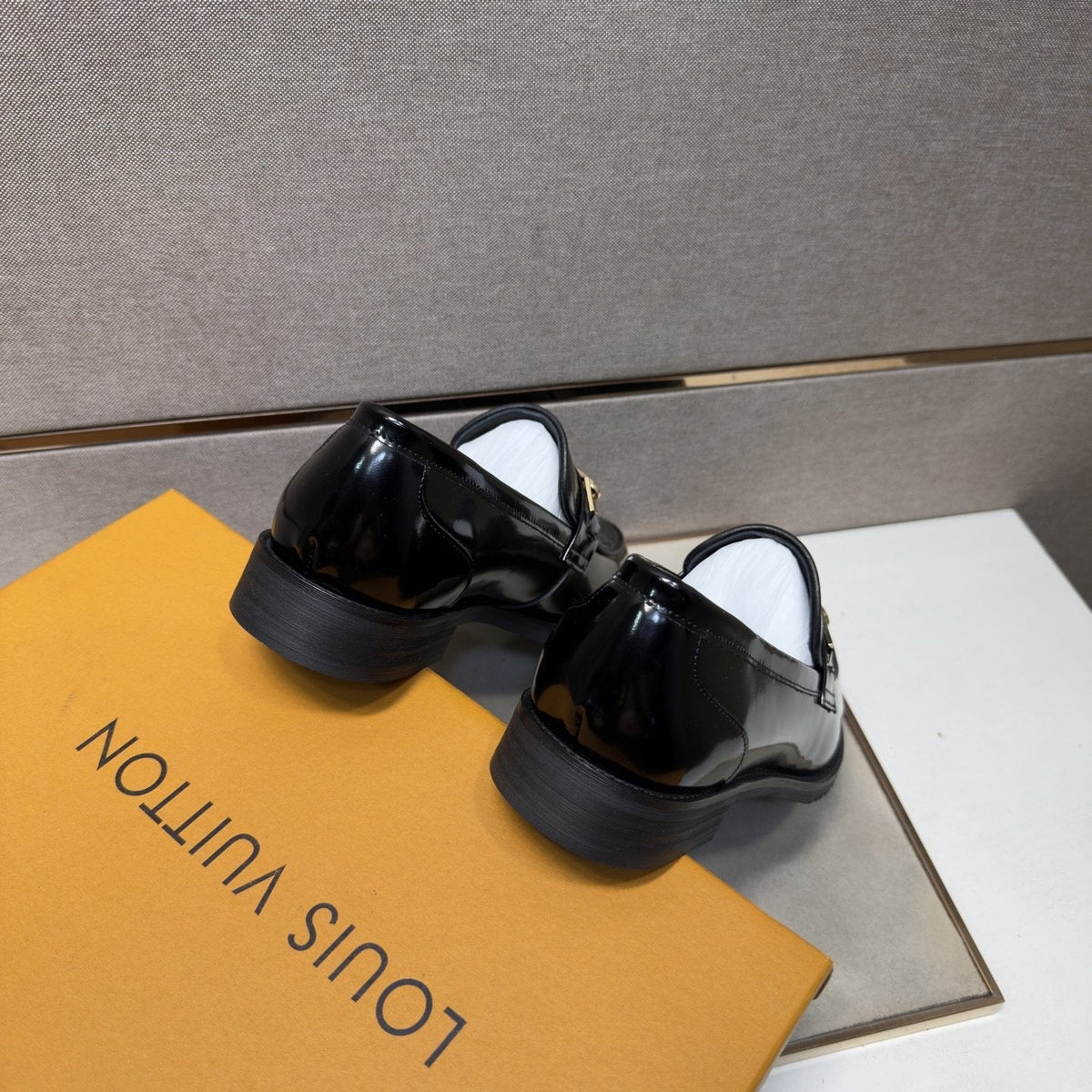 Louis Vuitton Polished Hardware Loafers — back