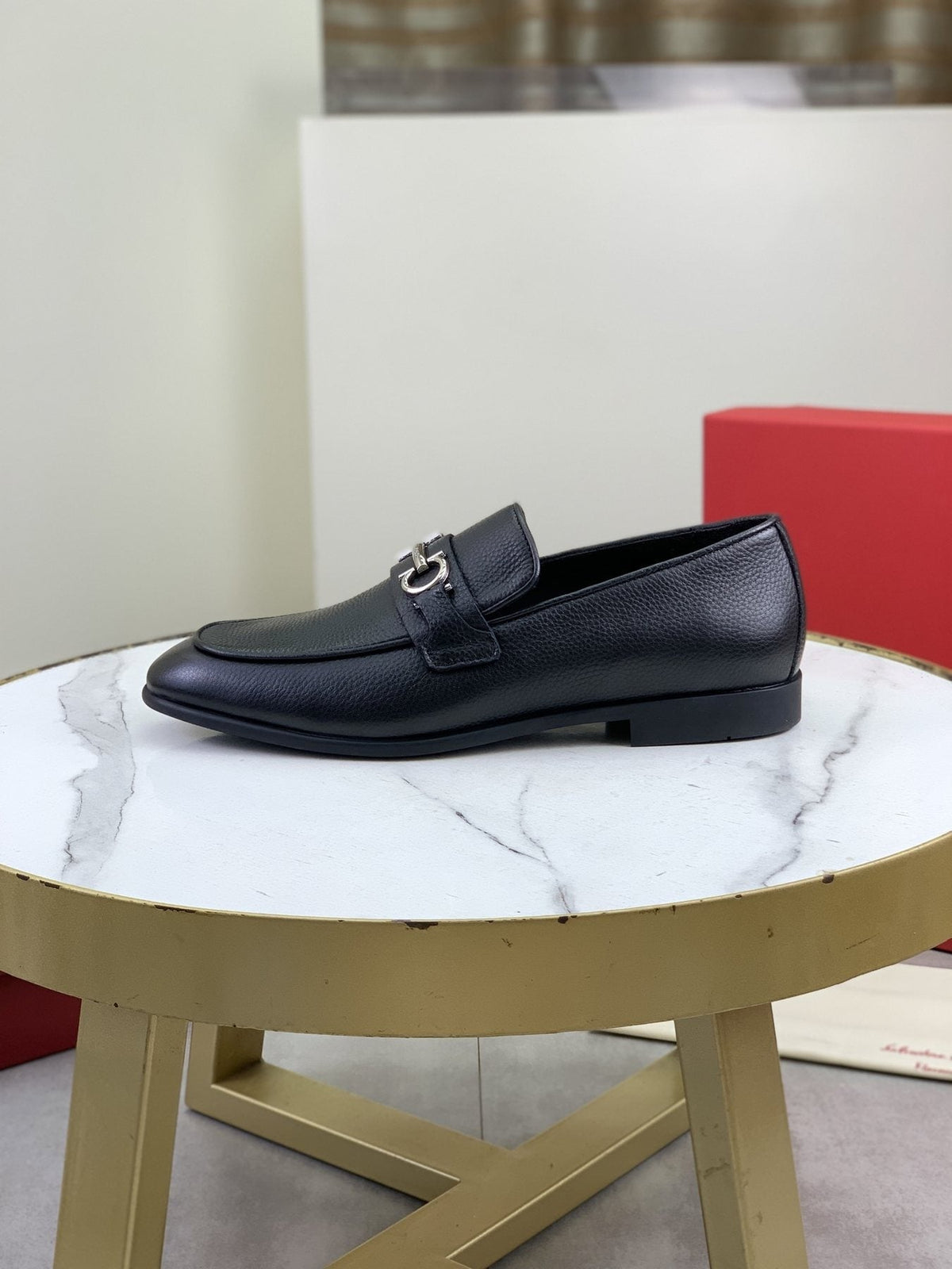 Salvatore Ferragamo Textured Bit Loafers — side