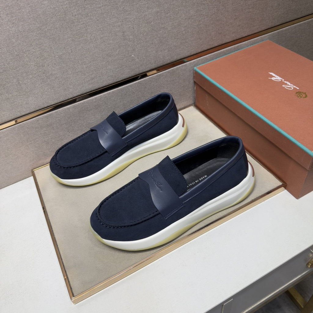 Men’s Apron Toe Slip-On Loafers — front