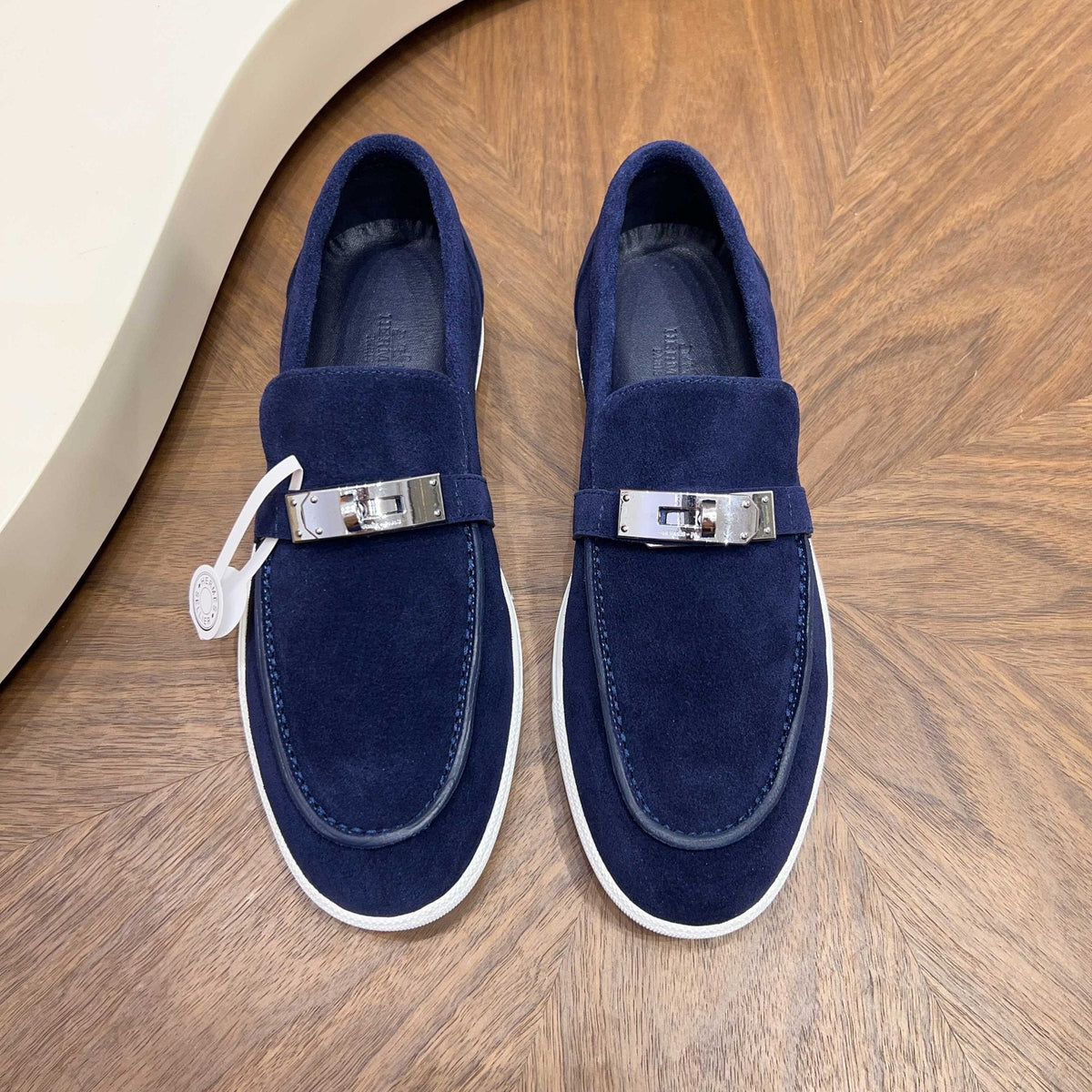 Men’s Textured Bar Loafers — front