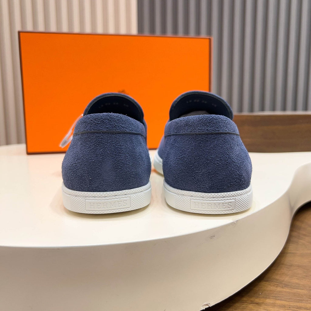 Men’s Textured Bar Loafers — back