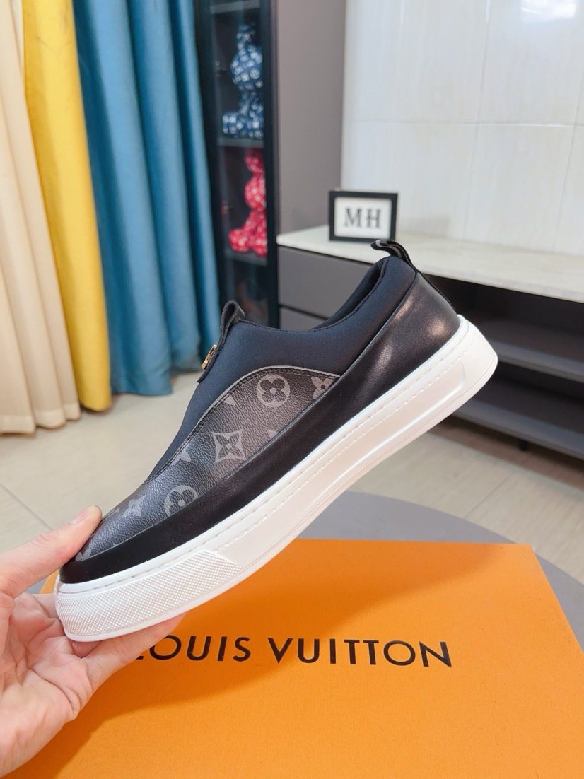 Louis Vuitton Monogram Slip-On Sneakers — model