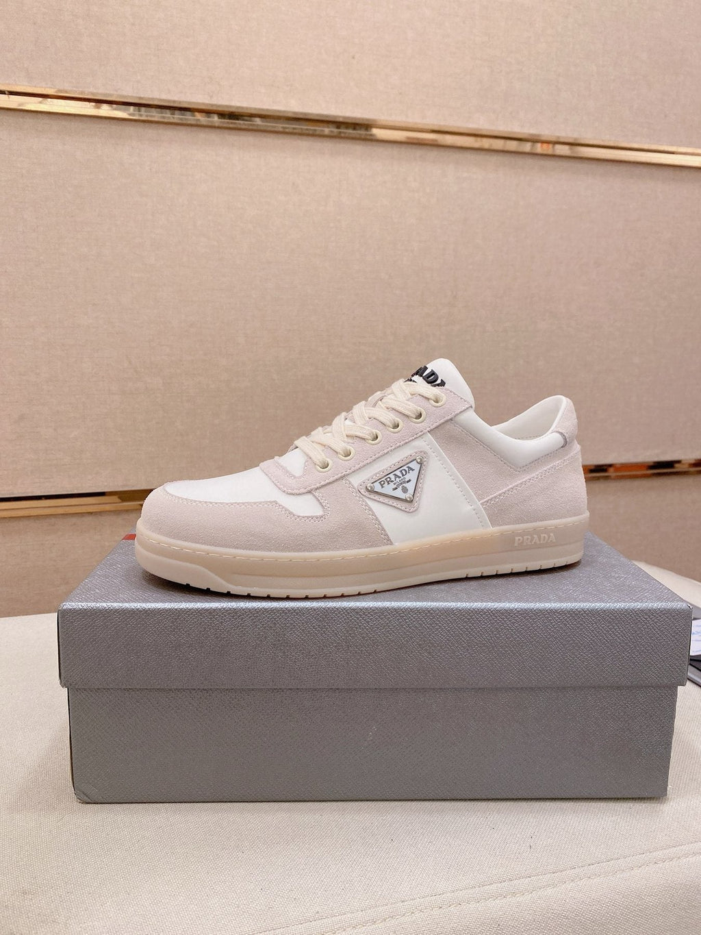Prada Panel Low-Top Sneakers — side
