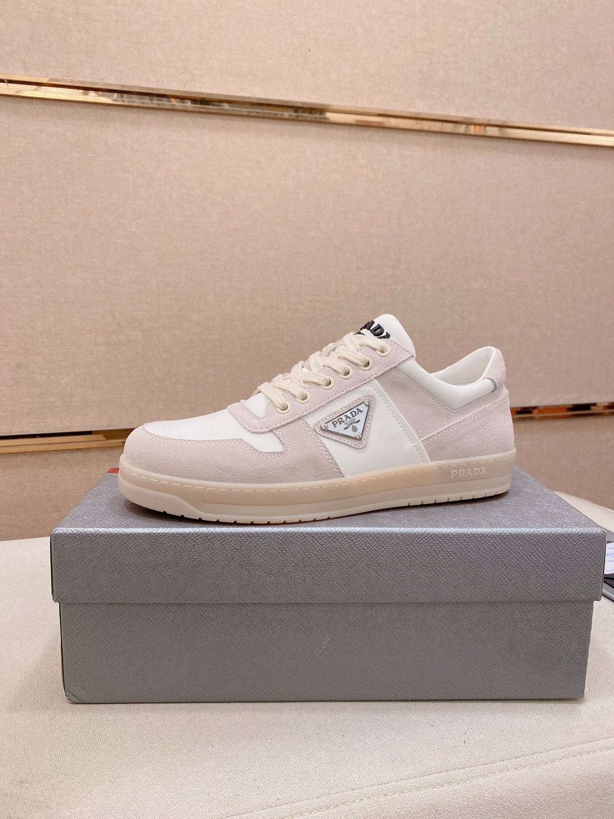 Prada Panel Low-Top Sneakers — side