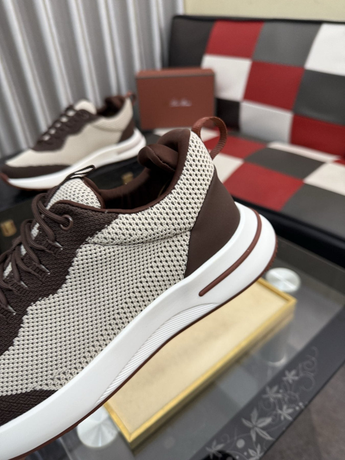Two-Tone Low-Top Sneakers — side