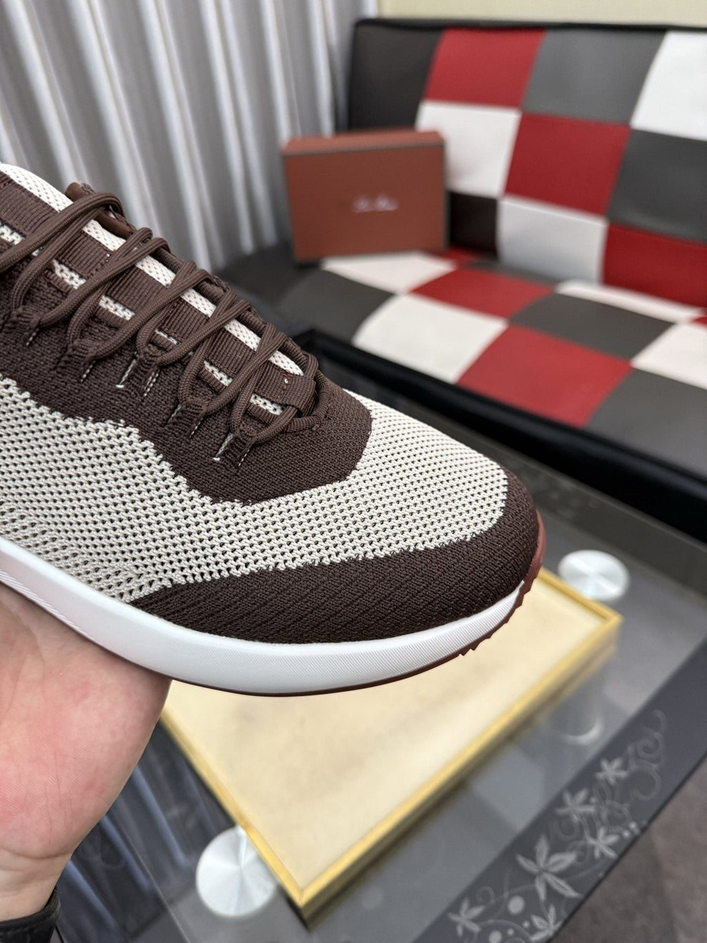 Two-Tone Low-Top Sneakers — detail