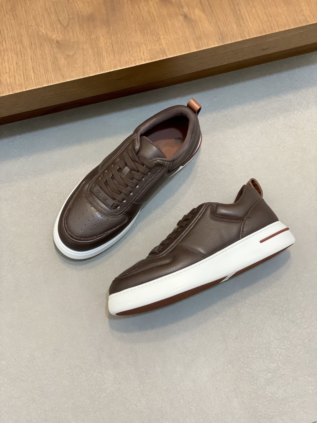 Loro Piana Tennis Walk Low-Top Sneakers — front