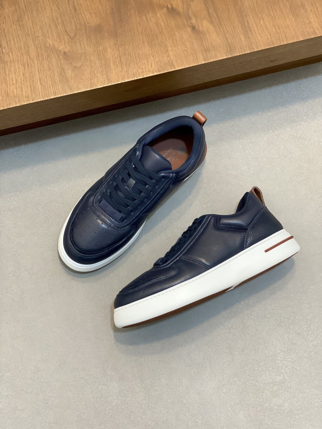 Loro Piana Tennis Walk Low-Top Sneakers — front