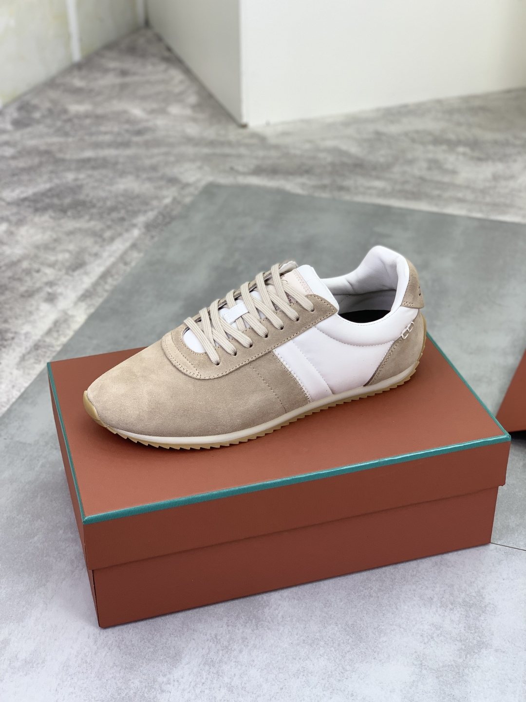 Loro Piana Black Low-Top Sneakers — side