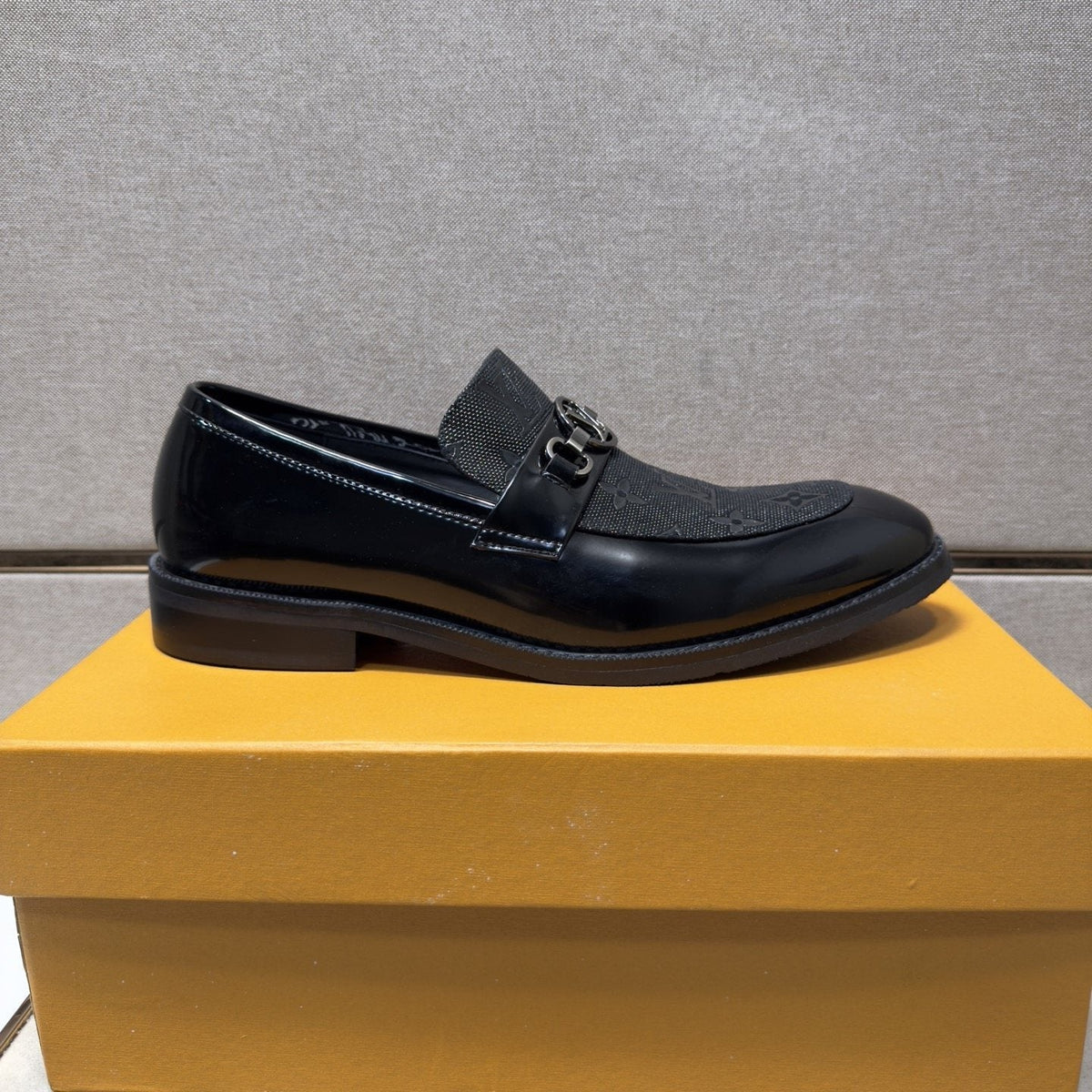 Louis Vuitton Buckle Slip-On Dress Shoes — side