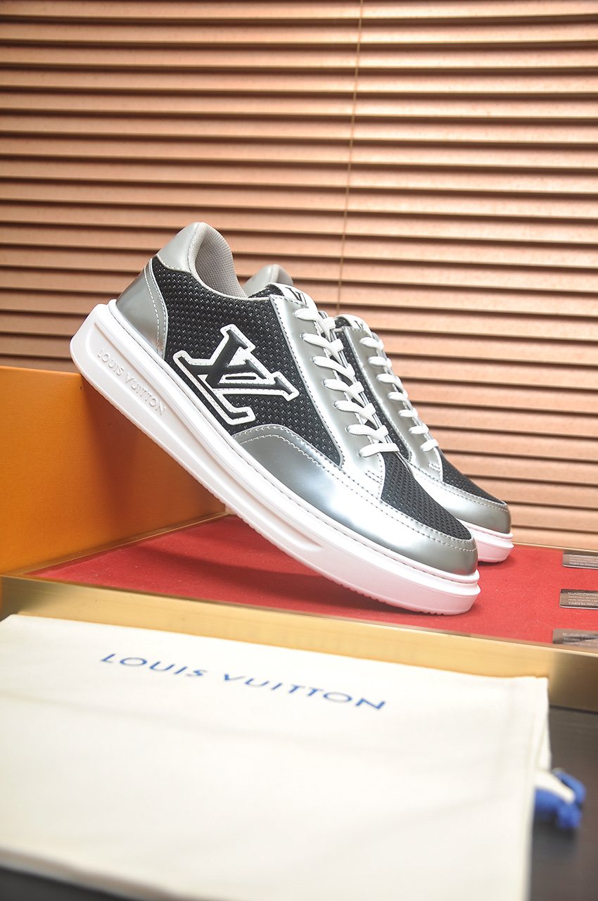 Louis Vuitton Metallic Panel Low-Top Sneakers — hero