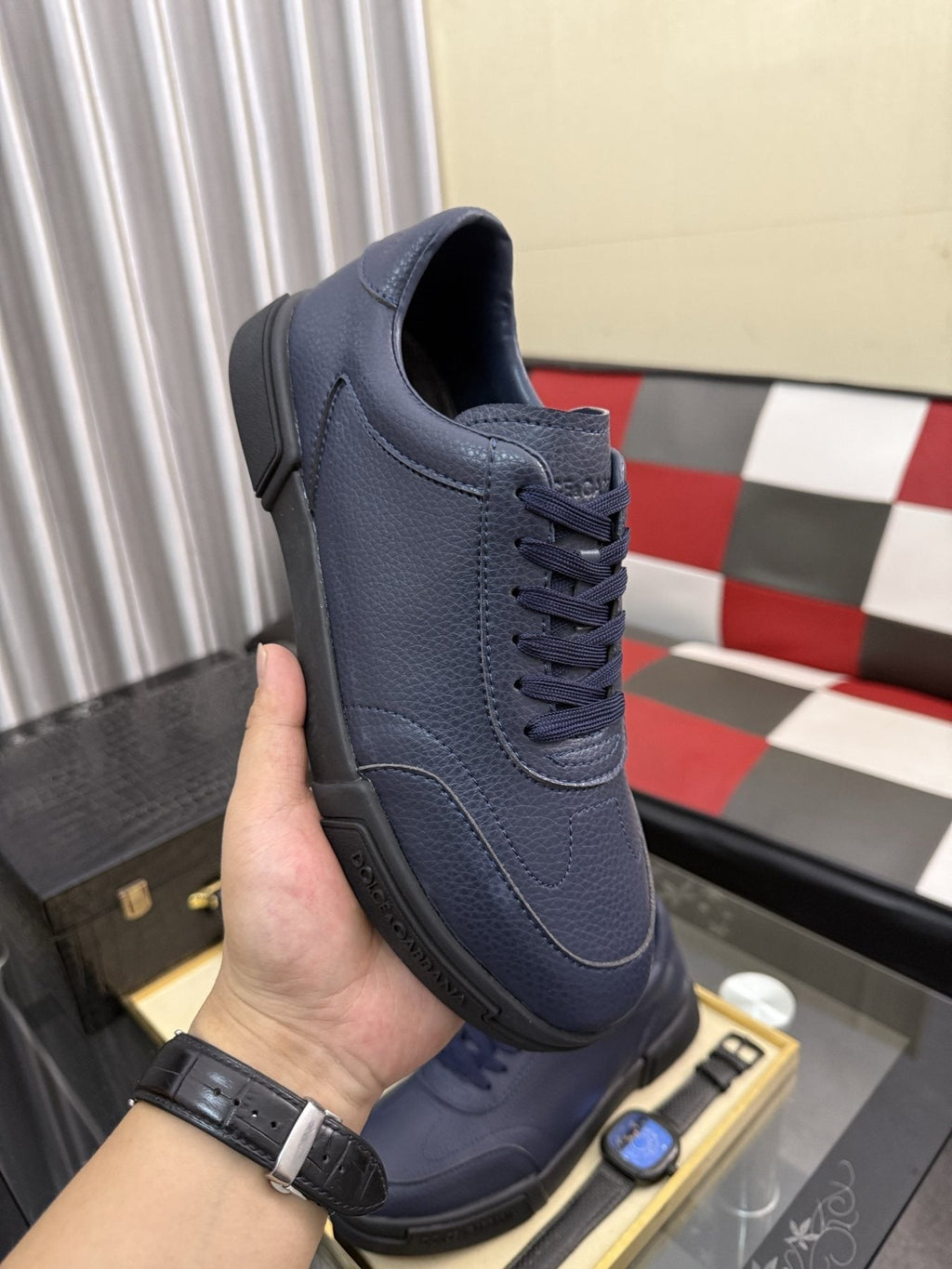 Dolce & Gabbana Low-Top Lace-Up Sneakers — model