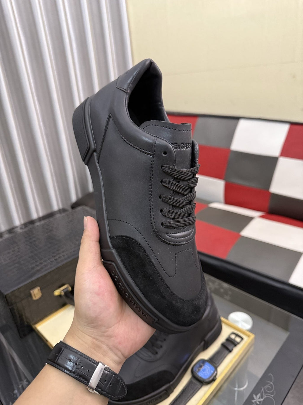 Dolce & Gabbana Low-Top Lace-Up Sneakers — model