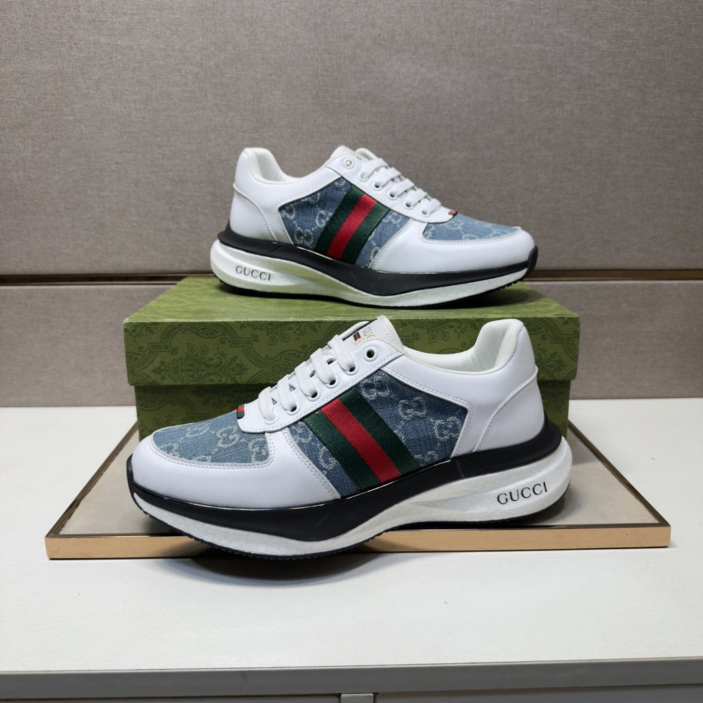 Gucci Web Stripe Low-Top Sneakers — front