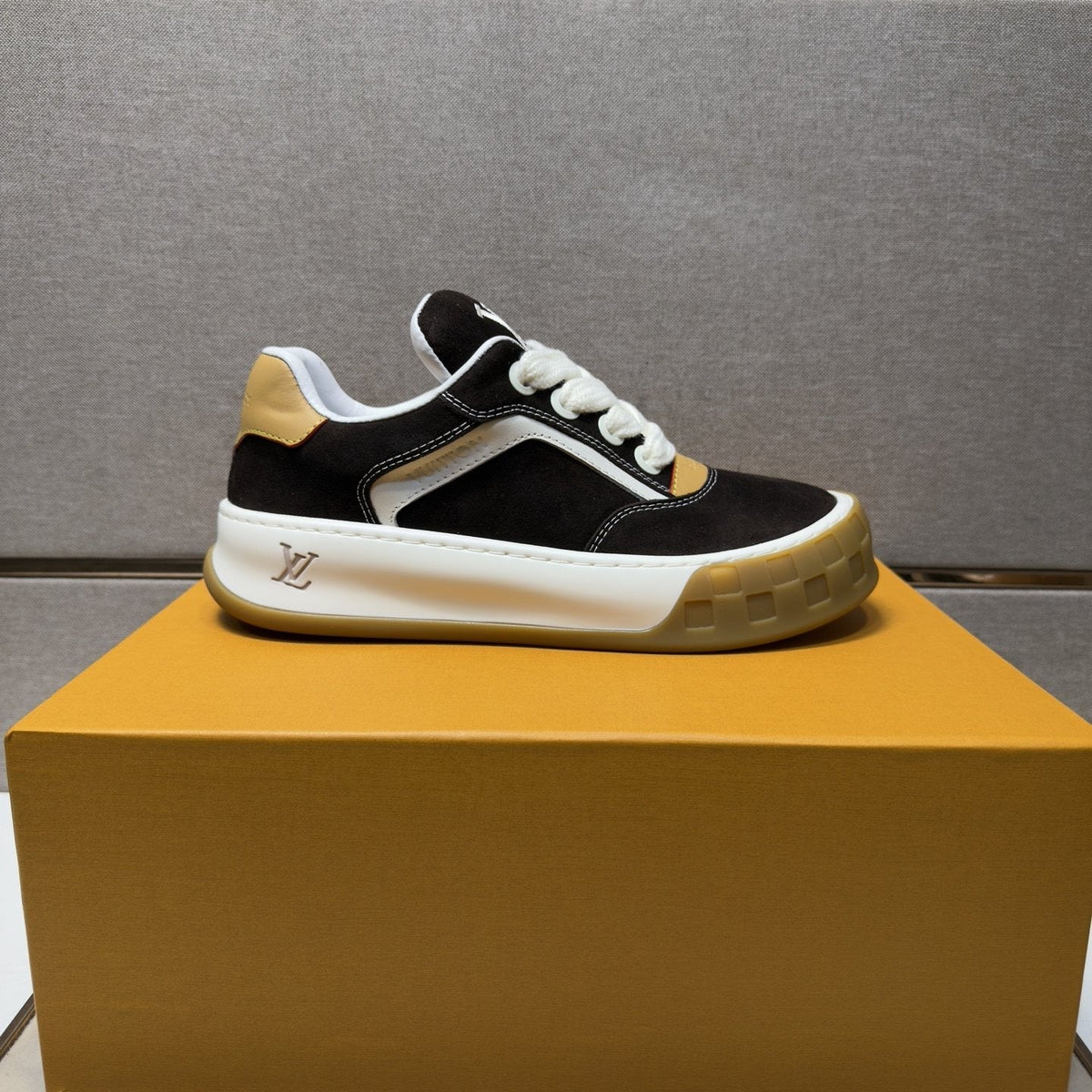 Louis Vuitton Panelled Gum Sole Sneakers — side