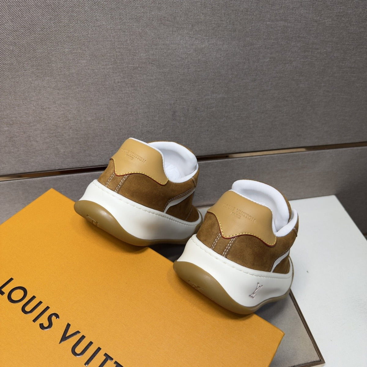 Louis Vuitton Panelled Gum Sole Sneakers — back