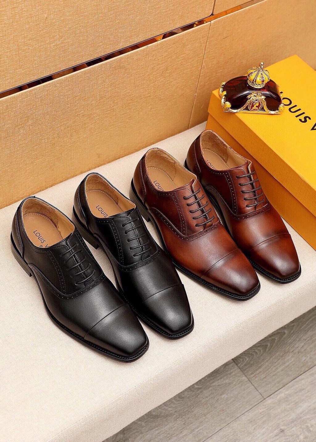 Louis Vuitton Cap-Toe Oxford Dress Shoes — side