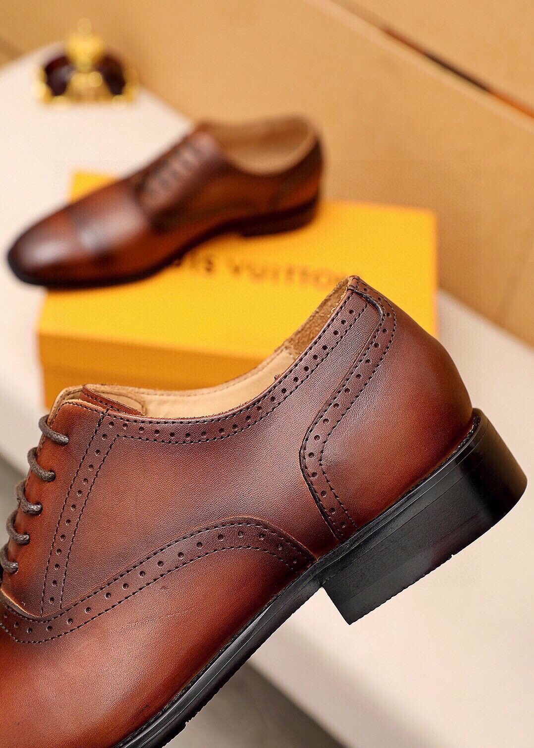 Louis Vuitton Cap-Toe Oxford Dress Shoes — detail