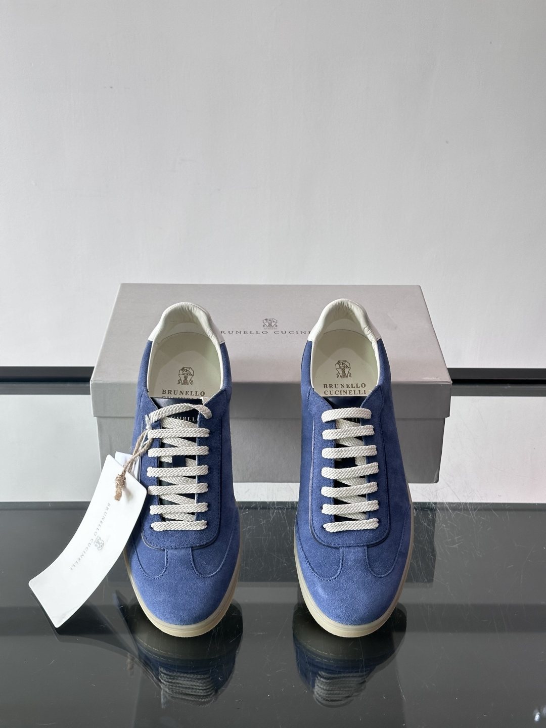 Brunello Cucinelli Lace-Up Low-Top Sneakers — front