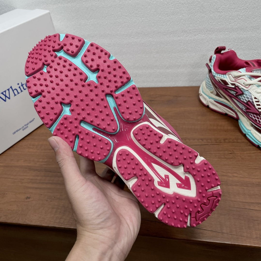 Off-White Layered Running Shoes — label