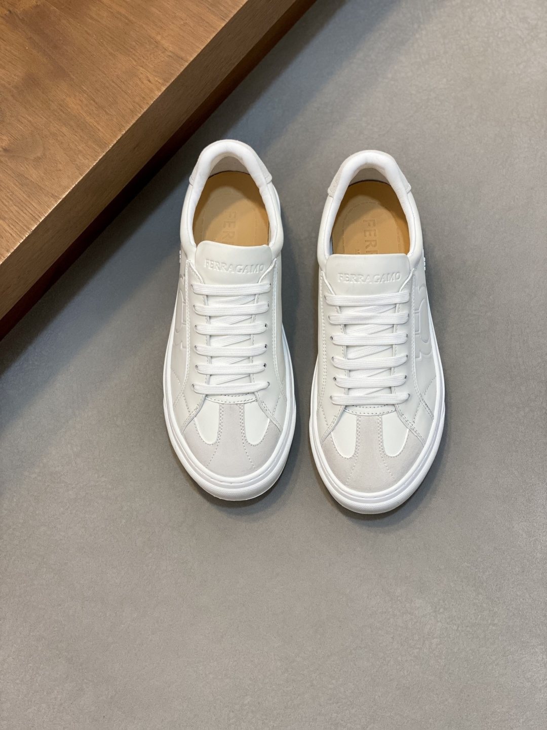 Ferragamo Gancini Low-Top Sneakers — side